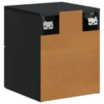 vidaXL Nástenná nočná skrinka so zásuvkou Čierna 34,5 x 33 x 40 cm – Obrázok 6