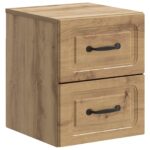 vidaXL Nástenná nočná skrinka 2 pcs Dub artisan 34,5 x 33 x 40 cm – Obrázok 3