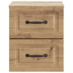 vidaXL Nástenná nočná skrinka 2 pcs Dub artisan 34,5 x 33 x 40 cm – Obrázok 5