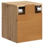 vidaXL Nástenná nočná skrinka 2 pcs Dub artisan 34,5 x 33 x 40 cm – Obrázok 7