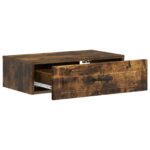 vidaXL Nástenný bočný stôl Dymový dub 59 x 34,5 x 17 cm – Obrázok 3