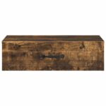 vidaXL Nástenný bočný stôl Dymový dub 59 x 34,5 x 17 cm – Obrázok 4