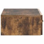 vidaXL Nástenný bočný stôl Dymový dub 59 x 34,5 x 17 cm – Obrázok 5