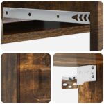vidaXL Nástenný bočný stôl Dymový dub 59 x 34,5 x 17 cm – Obrázok 7