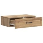 vidaXL Nástenný bočný stôl Dub artisan 59 x 34,5 x 17 cm – Obrázok 3