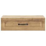vidaXL Nástenný bočný stôl Dub artisan 59 x 34,5 x 17 cm – Obrázok 4