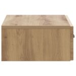 vidaXL Nástenný bočný stôl Dub artisan 59 x 34,5 x 17 cm – Obrázok 5