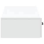 vidaXL Nástenný bočný stôl Biela 87,5 x 34,5 x 17 cm Kompozitné drevo – Obrázok 5