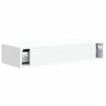 vidaXL Nástenný bočný stôl Biela 87,5 x 34,5 x 17 cm Kompozitné drevo – Obrázok 6