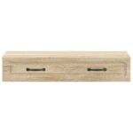 vidaXL Nástenný bočný stôl Dub sonoma 87,5 x 34,5 x 17 cm – Obrázok 4