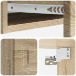 vidaXL Nástenný bočný stôl Dub sonoma 87,5 x 34,5 x 17 cm – Obrázok 7