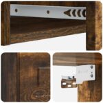 vidaXL Nástenný bočný stôl Dymový dub 87,5 x 34,5 x 17 cm – Obrázok 7
