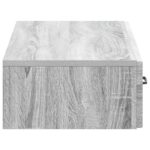 vidaXL Nástenný bočný stôl Sivá sonoma 87,5 x 34,5 x 17 cm – Obrázok 5