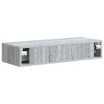 vidaXL Nástenný bočný stôl Sivá sonoma 87,5 x 34,5 x 17 cm – Obrázok 6