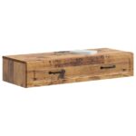 vidaXL Nástenný bočný stôl Staré drevo 87,5 x 34,5 x 17 cm – Obrázok 2