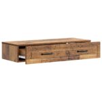 vidaXL Nástenný bočný stôl Staré drevo 87,5 x 34,5 x 17 cm – Obrázok 3