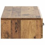 vidaXL Nástenný bočný stôl Staré drevo 87,5 x 34,5 x 17 cm – Obrázok 5