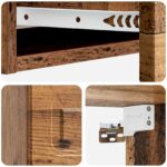 vidaXL Nástenný bočný stôl Staré drevo 87,5 x 34,5 x 17 cm – Obrázok 7