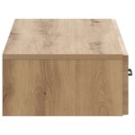 vidaXL Nástenný bočný stôl Dub artisan 87,5 x 34,5 x 17 cm – Obrázok 5