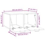 vidaXL Nástenná TV skrinka Nástenný Dub sonoma 59,5 x 41 x 30 cm – Obrázok 11