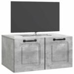 vidaXL Nástenná TV skrinka Nástenný Betónovo sivá 59,5 x 41 x 30 cm – Obrázok 3