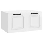 vidaXL Nástenná TV skrinka Biela s vysokým leskom 59,5 x 41 x 30 cm – Obrázok 2