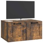 vidaXL Nástenná TV skrinka Nástenný Dymový dub 59,5 x 41 x 30 cm – Obrázok 3