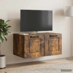 vidaXL Nástenná TV skrinka Nástenný Dymový dub 59,5 x 41 x 30 cm – Obrázok 4