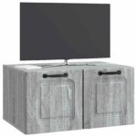vidaXL Nástenná TV skrinka Nástenný Sivá sonoma 59,5 x 41 x 30 cm – Obrázok 3