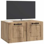 vidaXL Nástenná TV skrinka Nástenný Dub artisan 59,5 x 41 x 30 cm – Obrázok 3