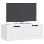 vidaXL Nástenná TV skrinka Biela 78,5 x 41 x 30 cm Kompozitné drevo – Obrázok 3