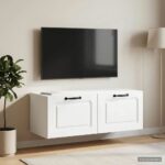 vidaXL Nástenná TV skrinka Biela 78,5 x 41 x 30 cm Kompozitné drevo – Obrázok 4