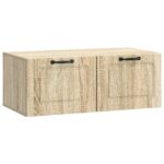vidaXL Nástenná TV skrinka Nástenný Dub sonoma 78,5 x 41 x 30 cm – Obrázok 2