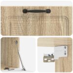 vidaXL Nástenná TV skrinka Nástenný Dub sonoma 78,5 x 41 x 30 cm – Obrázok 9