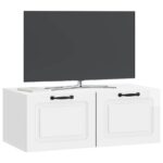 vidaXL Nástenná TV skrinka Biela s vysokým leskom 78,5 x 41 x 30 cm – Obrázok 3