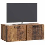 vidaXL Nástenná TV skrinka Nástenný Staré drevo 78,5 x 41 x 30 cm – Obrázok 3