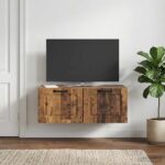 vidaXL Nástenná TV skrinka Nástenný Staré drevo 78,5 x 41 x 30 cm – Obrázok 4