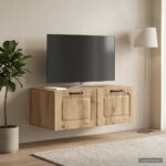 vidaXL Nástenná TV skrinka Nástenný Dub artisan 78,5 x 41 x 30 cm