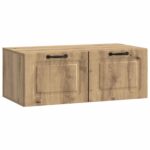 vidaXL Nástenná TV skrinka Nástenný Dub artisan 78,5 x 41 x 30 cm – Obrázok 2