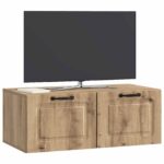 vidaXL Nástenná TV skrinka Nástenný Dub artisan 78,5 x 41 x 30 cm – Obrázok 3