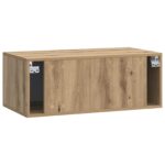 vidaXL Nástenná TV skrinka Nástenný Dub artisan 78,5 x 41 x 30 cm – Obrázok 8