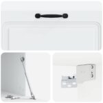 vidaXL Nástenná TV skrinka Biela 98 x 41 x 30 cm Kompozitné drevo – Obrázok 9