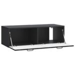vidaXL Nástenná TV skrinka Čierna 98 x 41 x 30 cm Kompozitné drevo – Obrázok 5