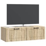 vidaXL Nástenná TV skrinka Dub sonoma 98 x 41 x 30 cm Kompozitné drevo – Obrázok 3