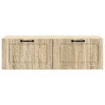 vidaXL Nástenná TV skrinka Dub sonoma 98 x 41 x 30 cm Kompozitné drevo – Obrázok 6
