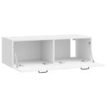 vidaXL Nástenná TV skrinka Biela s vysokým leskom 98 x 41 x 30 cm – Obrázok 5