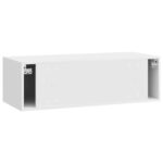 vidaXL Nástenná TV skrinka Biela s vysokým leskom 98 x 41 x 30 cm – Obrázok 8