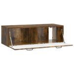 vidaXL Nástenná TV skrinka Dymový dub 98 x 41 x 30 cm Kompozitné drevo – Obrázok 5