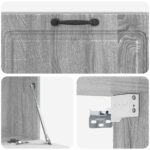 vidaXL Nástenná TV skrinka Nástenný Sivá sonoma 98 x 41 x 30 cm – Obrázok 9