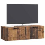vidaXL Nástenná TV skrinka Nástenný Staré drevo 98 x 41 x 30 cm – Obrázok 3